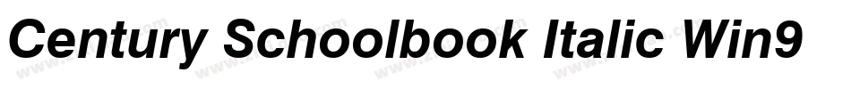 Century Schoolbook Italic Win95BT(1)字体转换